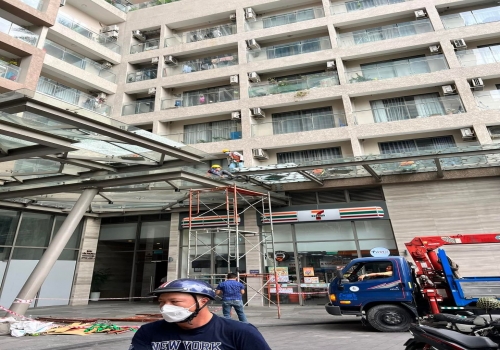 Mái che ngoài trời Chung cư Millenium - Bến Vân Đồn - Q4